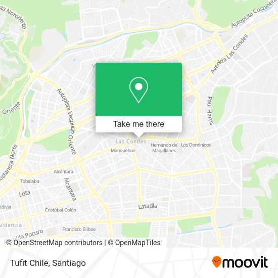 Tufit Chile map