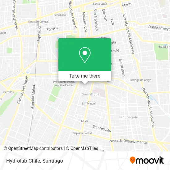 Hydrolab Chile map