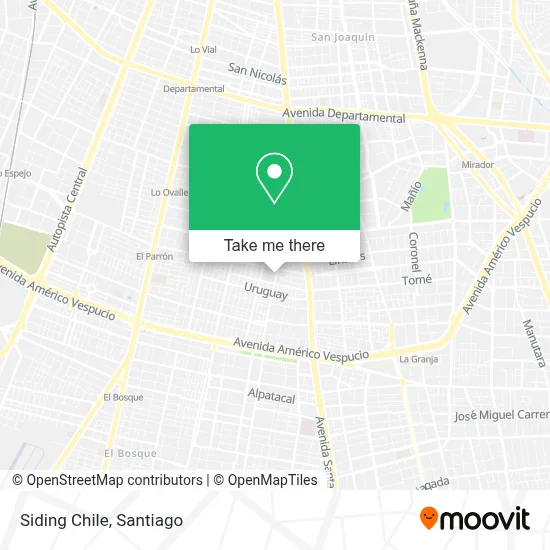 Siding Chile map