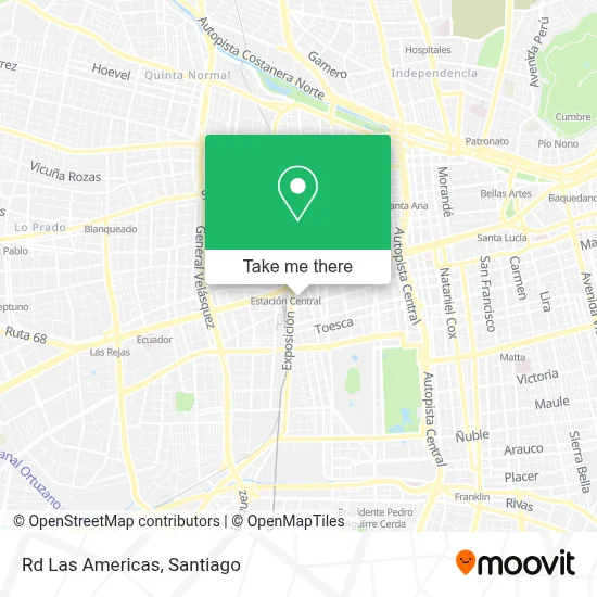 Rd Las Americas map