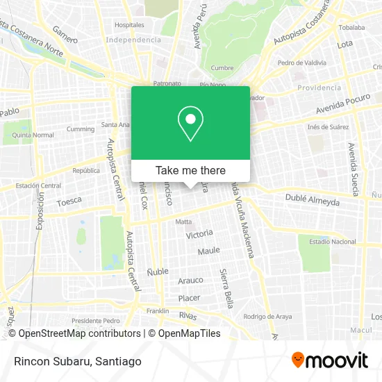 Rincon Subaru map