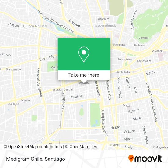 Medigram Chile map