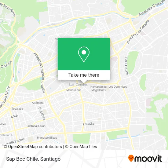 Sap Boc Chile map