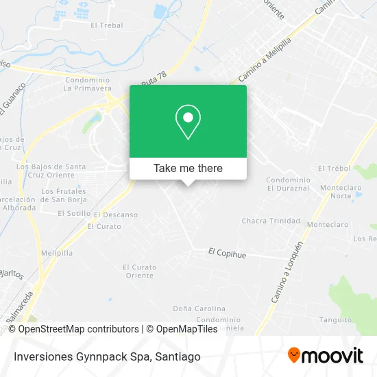 Inversiones Gynnpack Spa map