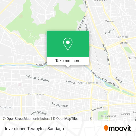 Inversiones Terabytes map