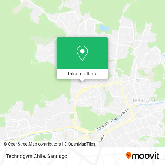 Technogym Chile map