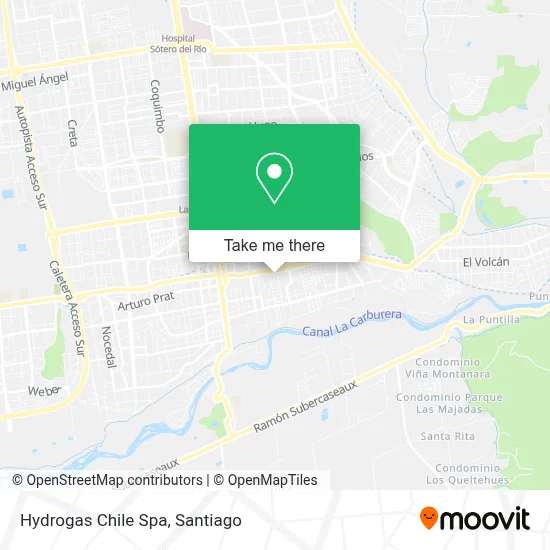 Hydrogas Chile Spa map