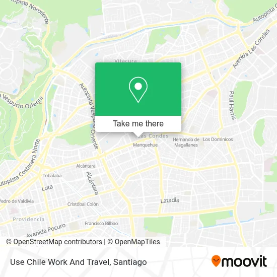 Use Chile Work And Travel map