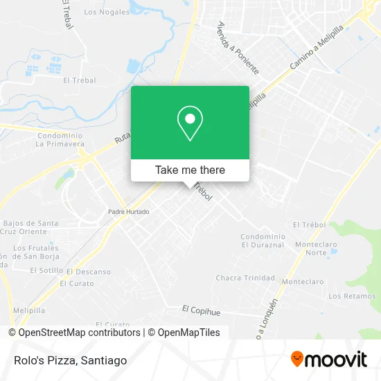 Rolo's Pizza map