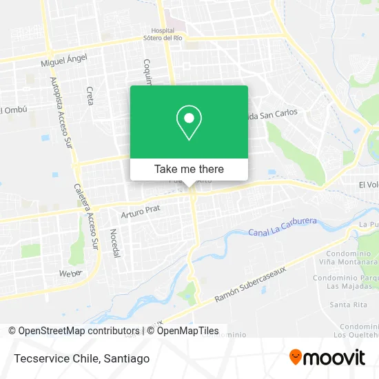 Tecservice Chile map