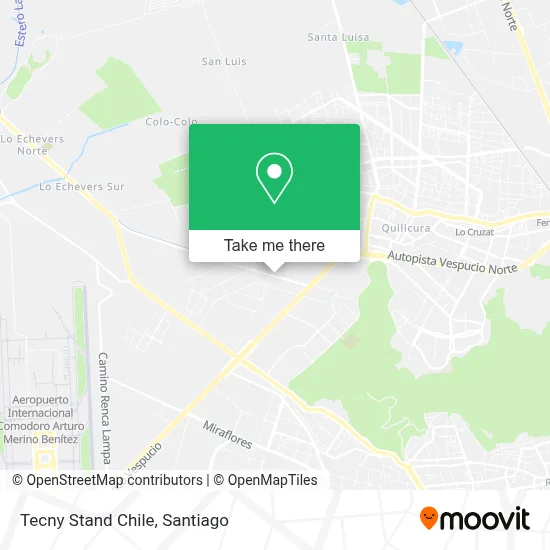 Tecny Stand Chile map