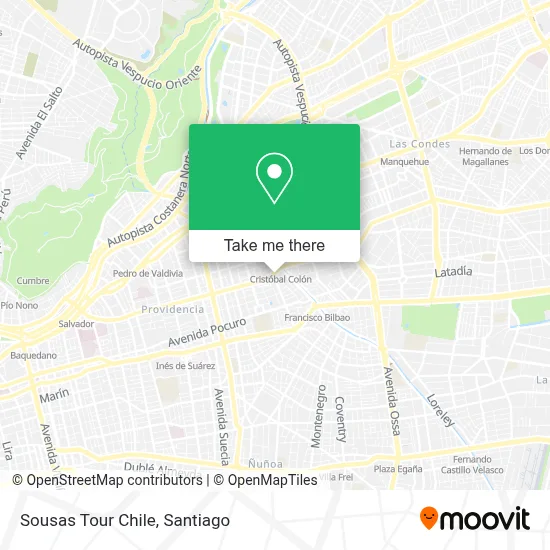 Sousas Tour Chile map