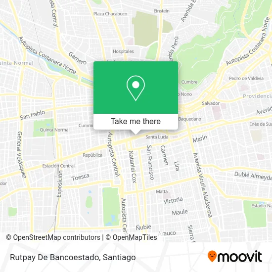 Rutpay De Bancoestado map