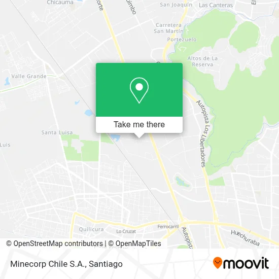 Minecorp Chile S.A. map