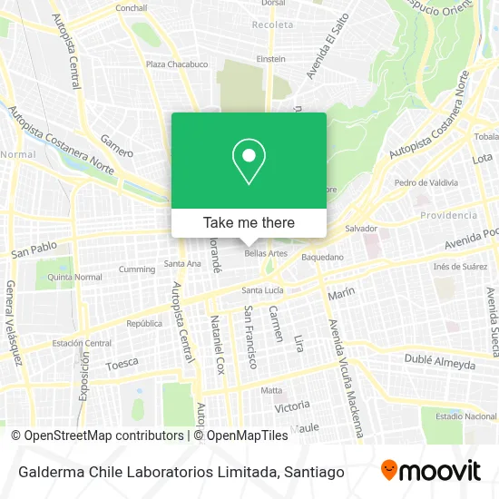 Galderma Chile Laboratorios Limitada map