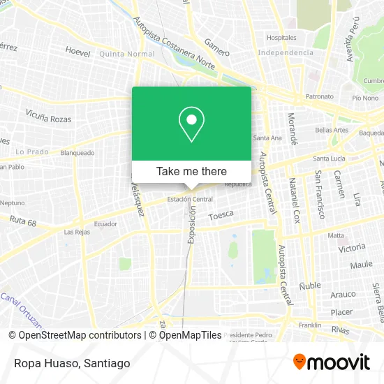 Ropa Huaso map