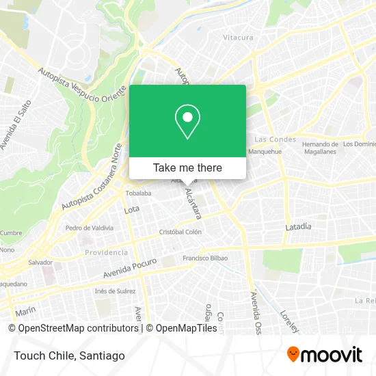 Touch Chile map