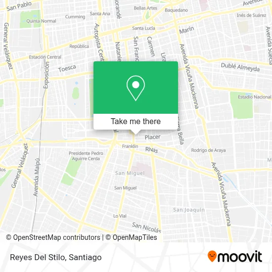 Reyes Del Stilo map