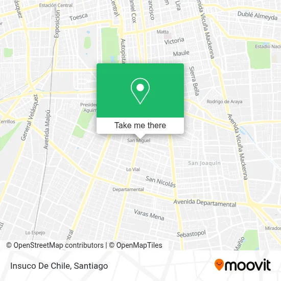 Insuco De Chile map