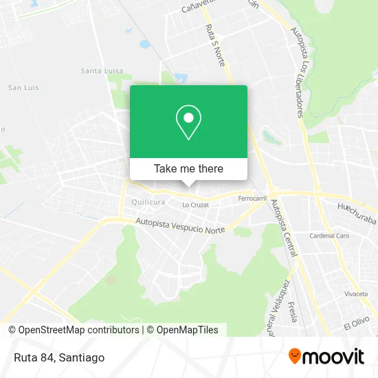 Ruta 84 map