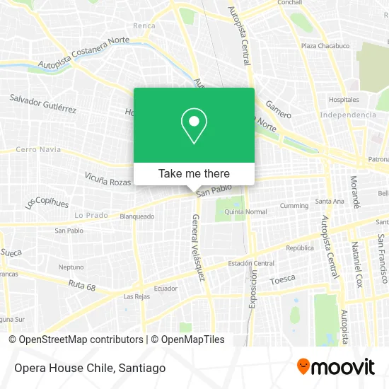 Opera House Chile map