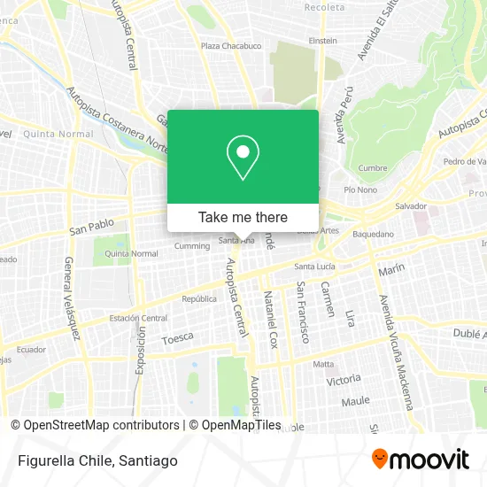 Figurella Chile map