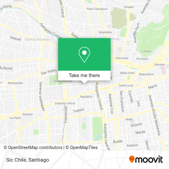 Sic Chile map
