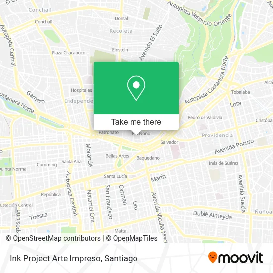 Ink Project Arte Impreso map