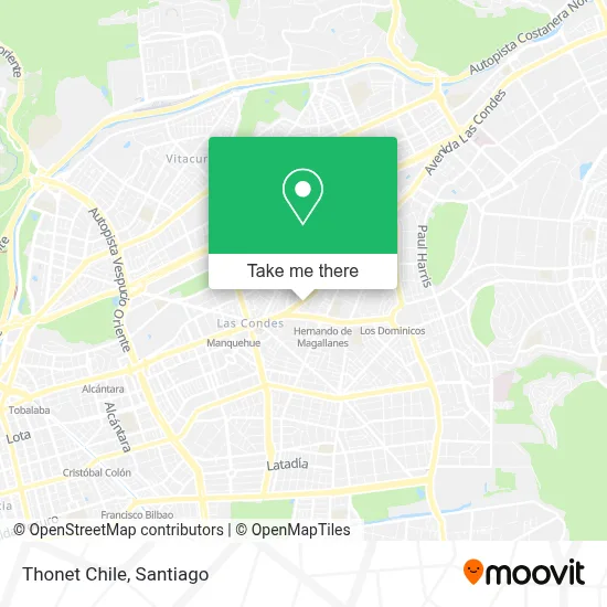Thonet Chile map