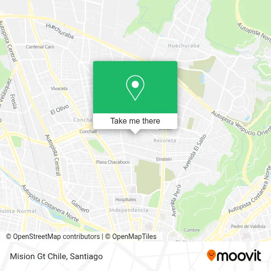 Mision Gt Chile map