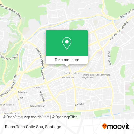 Riacs Tech Chile Spa map
