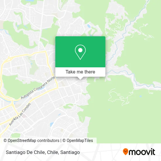 Santiago De Chile, Chile map
