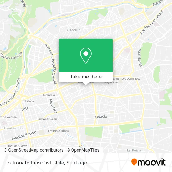 Patronato Inas Cisl Chile map