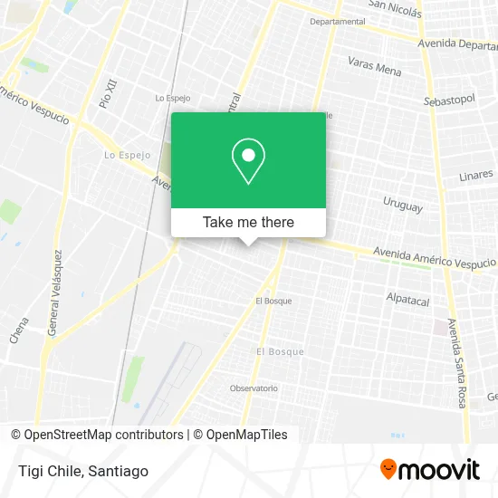 Tigi Chile map