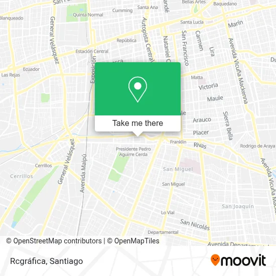 Rcgráfica map