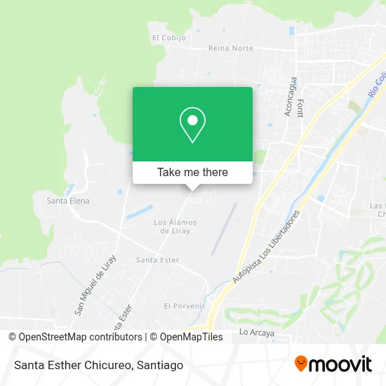 Santa Esther Chicureo map