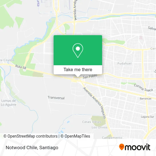 Notwood Chile map