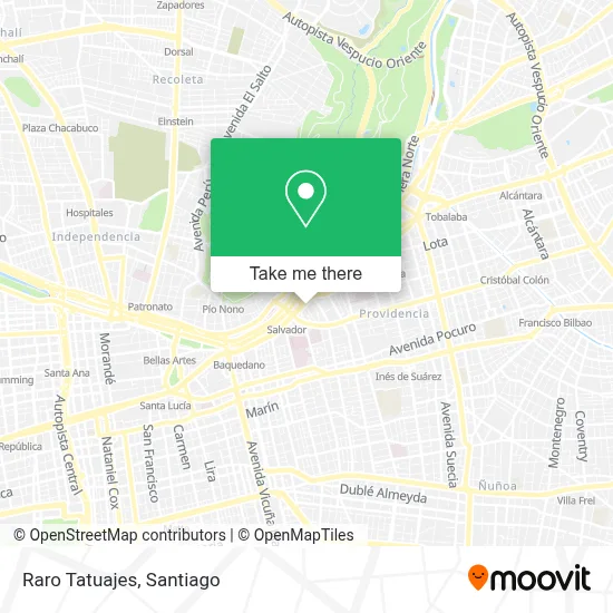 Raro Tatuajes map