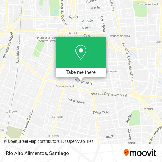 Rio Alto Alimentos map