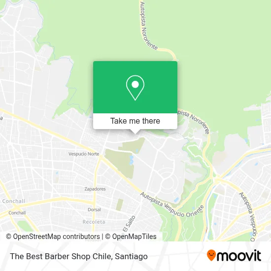 The Best Barber Shop Chile map