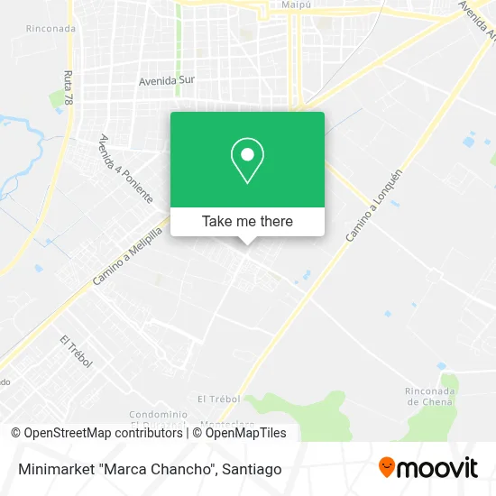 Minimarket "Marca Chancho" map