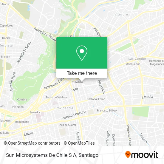 Sun Microsystems De Chile S A map