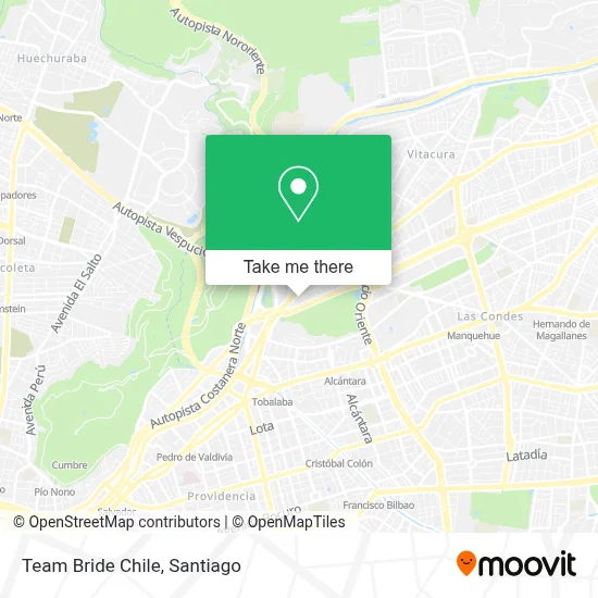 Team Bride Chile map