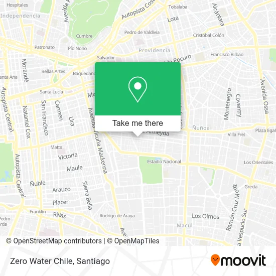 Zero Water Chile map