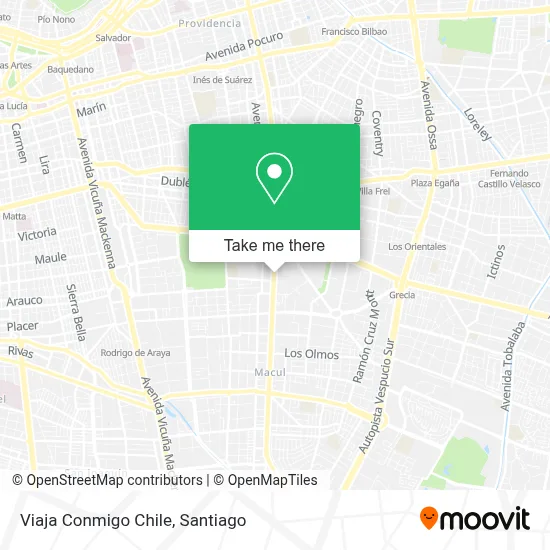 Viaja Conmigo Chile map