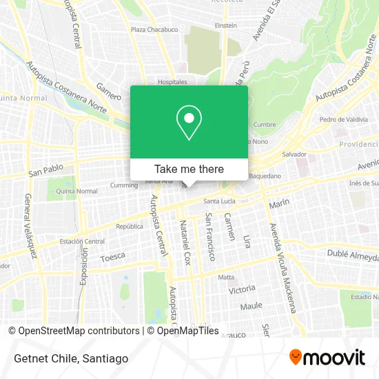 Getnet Chile map