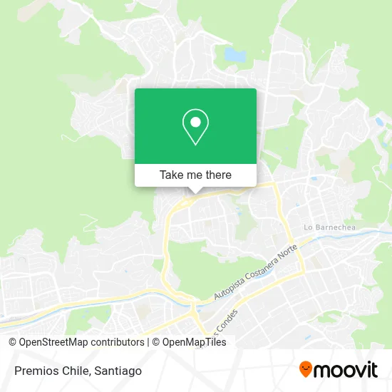 Premios Chile map