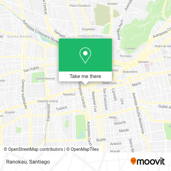 Ranokau map
