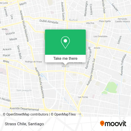 Strass Chile map