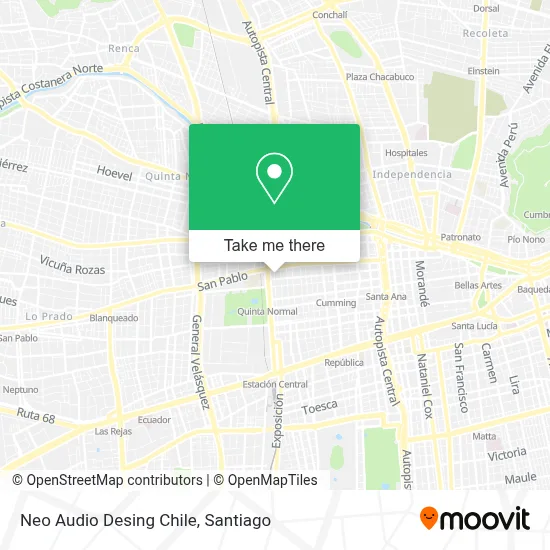Neo Audio Desing Chile map